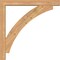 Ekena Millwork Thorton Block Smooth Bracket w/ Offset Brace, Western Red Cedar, 5 1/2"W x 40"D x 40"H BKT0604X40X40THR05SWR - alternate 2